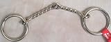 4 1/2 Inch Twisted Wire Pony Bit Nickel Plated
