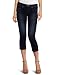 Silver Jeans Juniors Aiko Kick Flare Denim Capri, Dark Blue, 24