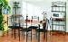 Kitchen & Housewares : Black Metal Table Dining Set With 4 Chairs!