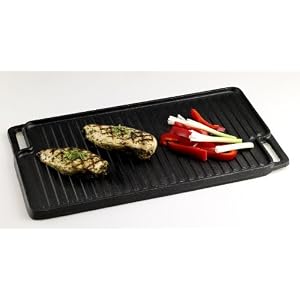 Basic Essential Cast Iron 18-Inch by 10-Inch Double Reversible Grill Griddle by Basic Essential