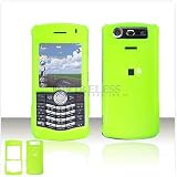 Solid Neon Green Case Cover for Brand RIM BlackBerry 8130 Pearl 