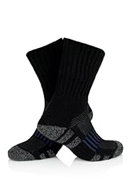 1 Pair of Wool Blend Blister Block Walking Socks with Silver Technology