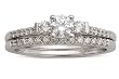 14K White Gold Diamond Wedding Set - 0.63 Ct.