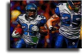 Completely Handpainted American Football Sport Painting, Custom Order FL4427, Oil on Canvas, with Option to Paint Jerry, Brett & Co. from Any Other Favorite Photograph or Picture, Unframed, Size 20