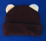 Brown Baby Bear Hat, Micro Preemie 0-3 Pounds Brown Baby Bear Hat, Micro Preemie 0-3 Pounds