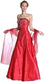 Off Shouldered Beaded Organza Dress