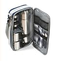 LUXURY FLASK PACK FOR TWO IN MIDNIGHT BLUE
