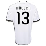 #13 Muller Germany Home 09/11 Kid Soccer Jersey & Matching Short Set - For Youth Age: 10-12 Years Old
