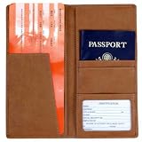 Royce Leather Passport Ticket Holder