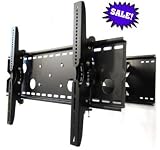 Dual Arm Articulating Wall Mount Bracket for Hitachi 36 37 38 40 42 46 47 48 50 52 Plasma/LCD TV---Extends 5 - 20--Aluminum Vertical Arms are light yet stronger than steel arms