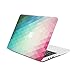 Unik Case Green/Pink Gradient Ombre Triangular Galore Graphic Ultra Slim Light Weight Matte Rubberized Hard Case Cover for Macbook Pro 13