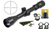 UAG Mauser K98 K-98 Karabiner Long Eye Relief Scope + New Generation Weaver Rail Scope Mount + Scope Rings+ Lens Covers+Lens Cleaning Kit