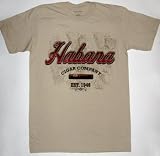 Habana Cigar Company Tan Khaki T-Shirt Tee Shirt Small
