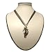 Sea Swirl Seahorse Glass Foil Pendant with Organza Choker image 3