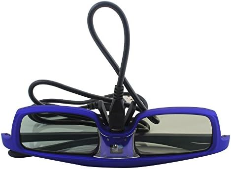 Rechargeable DLP-Link 3D Glasses for 3D Ready Projector (Color Blue)