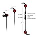 Bluetooth Earbuds Stoon Lightweight Stereo Wireless Headphones for Running Noise Cancelling Sweatproof Headset with Mic for Sports / Workout / Travel Secure Ear Hooks Design (Black)