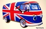 Union Jack Campervan Clock