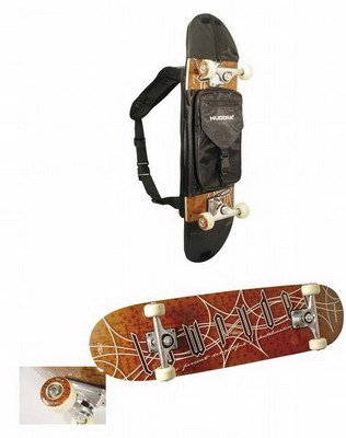 Hudora Skateboard mit Rucksack 01013