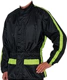 Produkt-Bild: CT Motorrad-Regenjacke Island Gr. XXL 100 % wasserdicht schwarz/neongelb