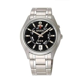 Orient Men's Automatic Day and Date Black Stainless Steel Watch #CEM5J005B