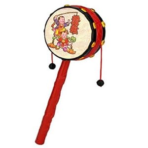 Amazon.com: 1pc Red Festival Rattle Drum Pe