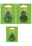 Multi pack of 3 Christmas Tree/3 Snowman & 3 Bell Cutters