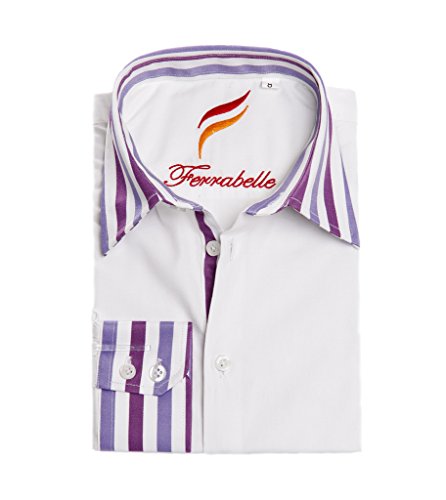 Ferrabelle Boys Long Sleeve Fashion Button Down Dress Shirt