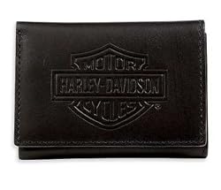 Harley-Davidson&reg; Men's Bar & Shield Logo Tri-Fold Short Wallet. 99501-08VM