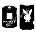 *NEW* MOT-V3/ V3C/ V3I Solid Black PlayBoy Snap-on Protector Case Cover