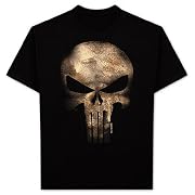 TS277 Punisher Skull T-Shirt Marvel Comics