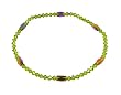Anklet - A81 - Stretch - Swarovski (tm) Crystal and Fire Polished Glass Beads ~ Olivine (Olive Green)