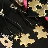 【冬季限定★Fareファーレ】2人だけのハートパズルペア携帯ストラップ(ゴールド)PAIR-FA2-LTD