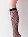 Vero Monte 4 Pairs Women's Fishnet Knee High Socks - Stylish Black + Hollow Out
