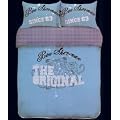 Ben Sherman Original Double Duvet Set inc. 2 FREE extra pillowcases