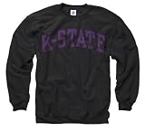 Kansas State Wildcats Black Arch Crewneck Sweatshirt
