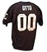 Jim Otto Autographed/Hand Signed Custom Black Jersey with HOF Inscription