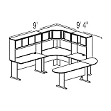 Bush Advantage Light Oak Configuration 37 - Layout for 9