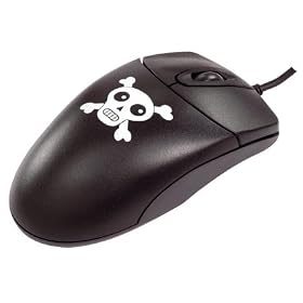 SKULL & BONES PIRATE - Optical Scroll Computer Mouse