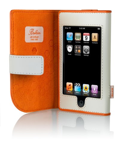 Childrens Toyshop  Electronics : Belkin iPod Touch Leather Folio - Persimmon/Bone