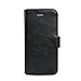 Madewithlove® Smart Wallet Case Flip Cover for iPhone 6 4.7 Inch - Combo with Built-in Stand - Pu Leather Case + Super Fiber Exterior Cover - Double-layer Protective Style Case with Business Card Solt and Cash Compartment for Apple iPhone 6 4.7 Inch - Black