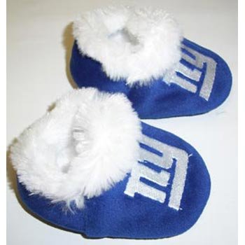 New York Giants NFL Baby Bootie Slippers - Toddler (3-6 Months)