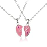 Best Friends Heart Necklaces