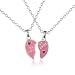 Best Friends Heart Necklaces