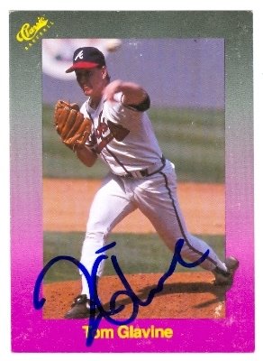 Tom Glavine Autographed/Hand Signed Baseball Card (Atlanta Braves)