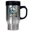 Philadelphia Eagles 16oz Stainless Steel Travel Mug - Helmet Logo NFL Football