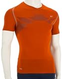 Nike Pro Vent Short Sleeve V-Neck T-Shirt - Orange