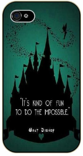 Walt Disney Quotes - It's kind of fun to do the impossible - Castle - iPhone 5C black plastic case / Inspiration