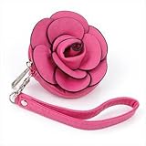 Hot Pink Faux Leather Rose Purse AJ23914