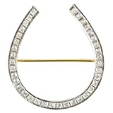 Antique Diamond Horseshoe Brooch, circa 1930s