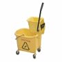 Excellante 30-Quart Bucket with Wringer-Yellow, Comes as Set